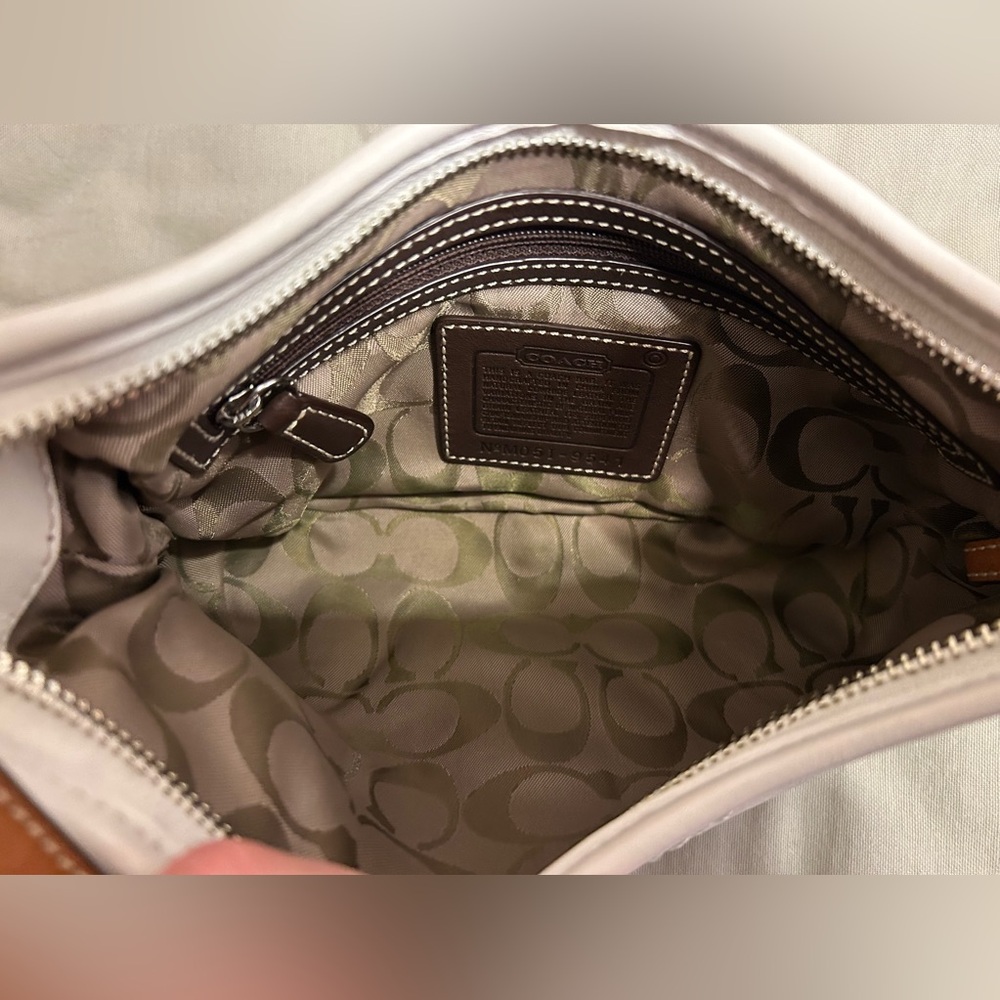 Coach Mini Ivory Soho Leather Shoulder Bag - Picture 9 of 11